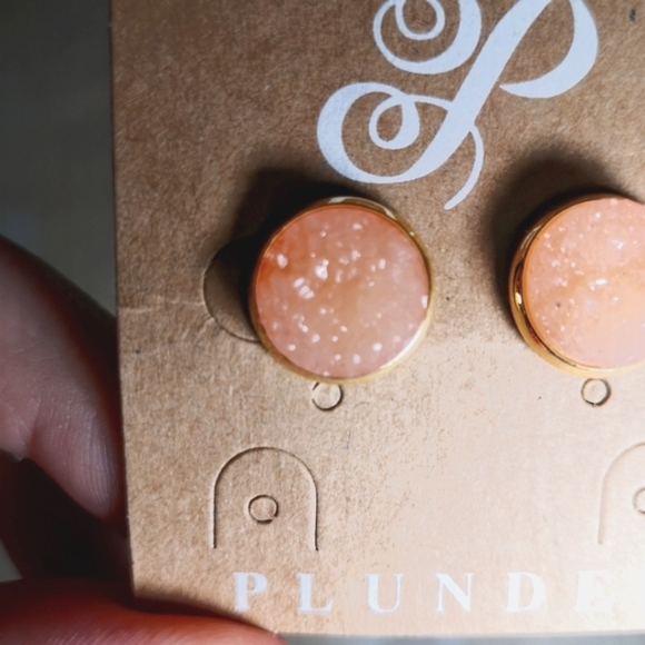 ☀️🌻2 for $20 | 🆕 Druzy Stud Earrings | Plunder Alana Earrings - Picture 4 of 5